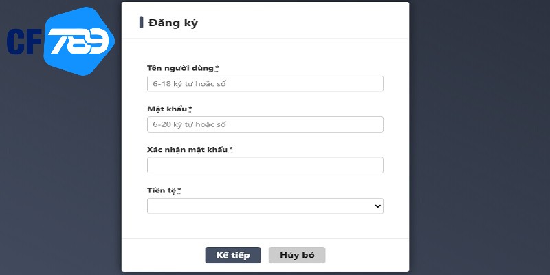 Cách đăng ký đại lý CF789