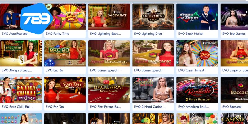 Top các trò chơi ấn tượng có mặt tại sòng bài Casino